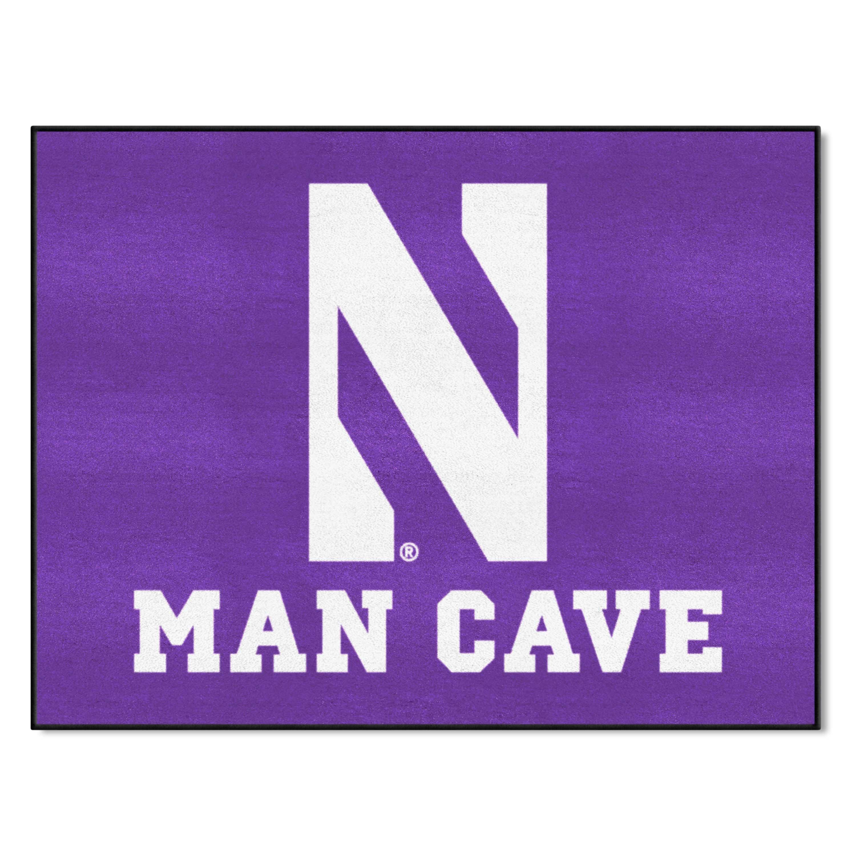 Northwestern Wildcats Man Cave All-Star Rug - 34 in. x 42.5 in. - Northwestern