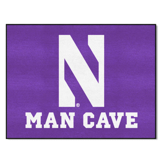 Northwestern Wildcats Man Cave All-Star Rug - 34 in. x 42.5 in. - Northwestern