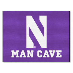 Northwestern Wildcats Man Cave All-Star Rug - 34 in. x 42.5 in. - Northwestern