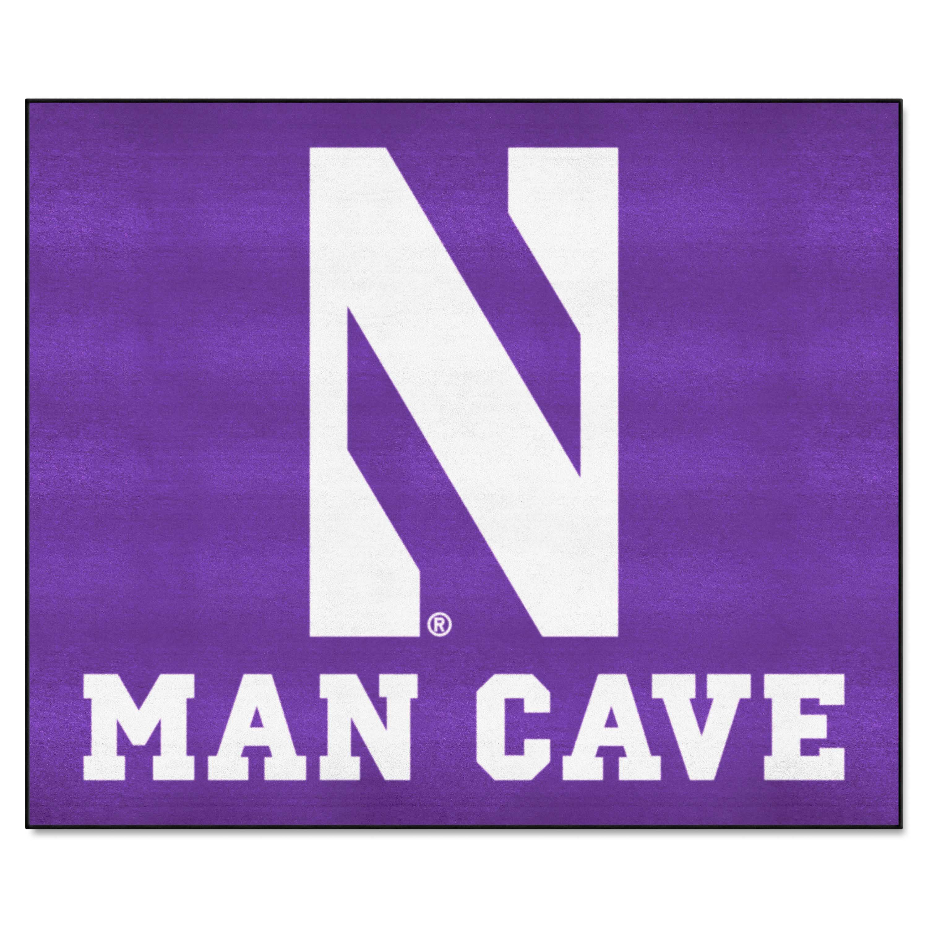 Northwestern Wildcats Man Cave Tailgater Rug - 5ft. x 6ft. - Northwestern