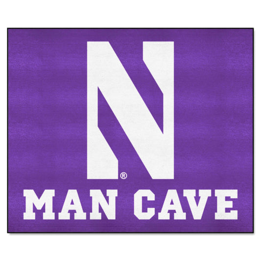 Northwestern Wildcats Man Cave Tailgater Rug - 5ft. x 6ft. - Northwestern