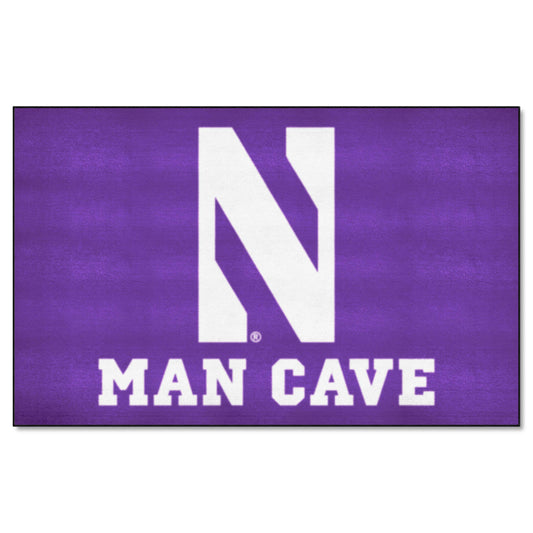 Northwestern Wildcats Man Cave Ulti-Mat Rug - 5ft. x 8ft. - Northwestern