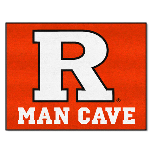 Rutgers Scarlett Knights Man Cave All-Star Rug - 34 in. x 42.5 in. - Rutgers