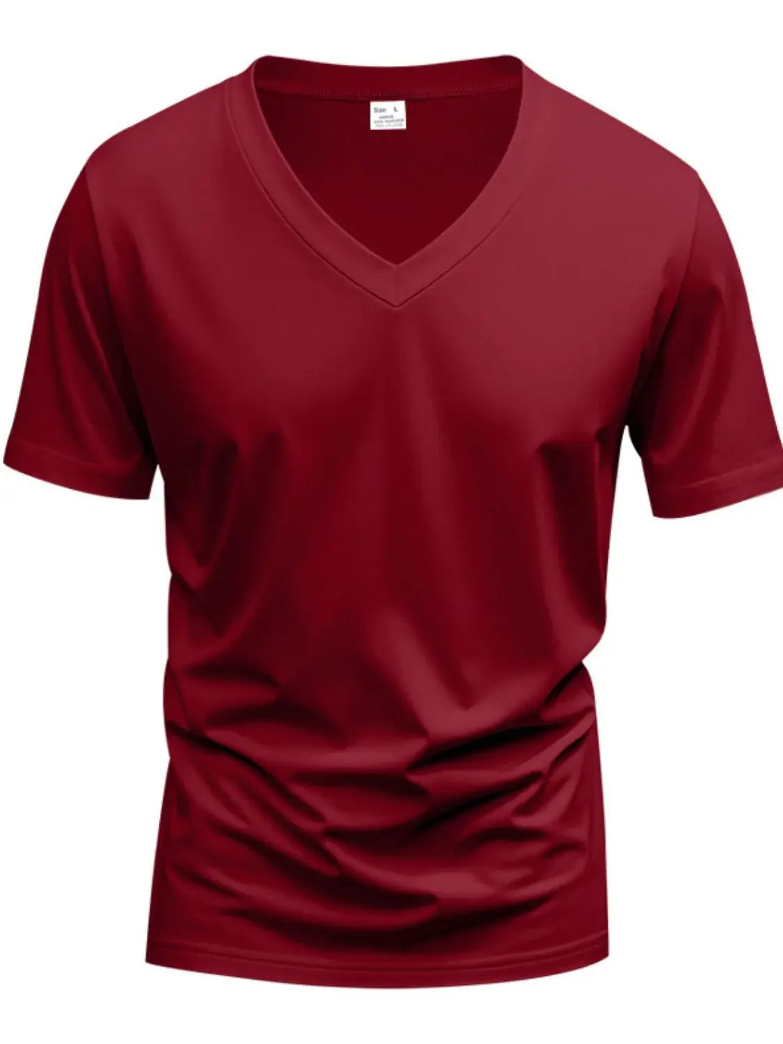 Men's Full Size V-Neck Short Sleeve T-Shirt Plus Size - Trendsi - Flyclothing LLC