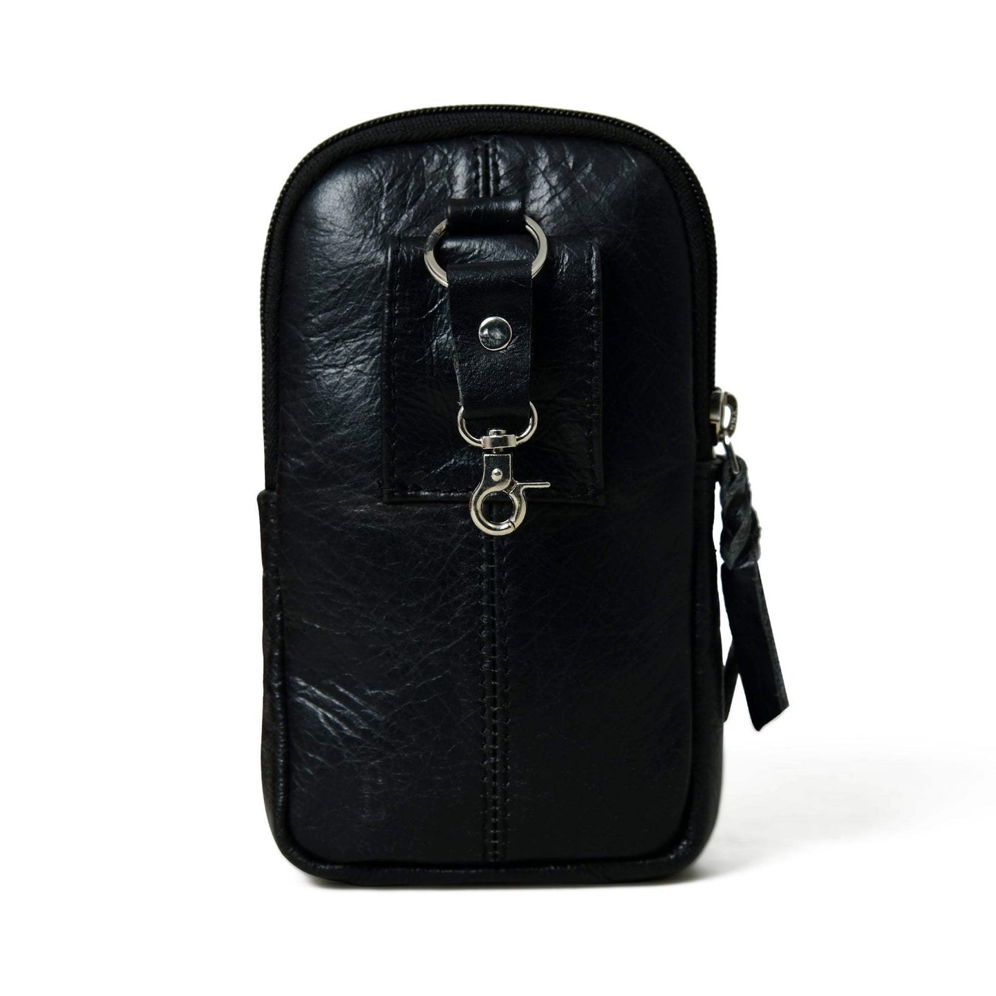 Jet-Set Organizer: Leather Phone Pouch - Classy Leather Bags - Flyclothing LLC