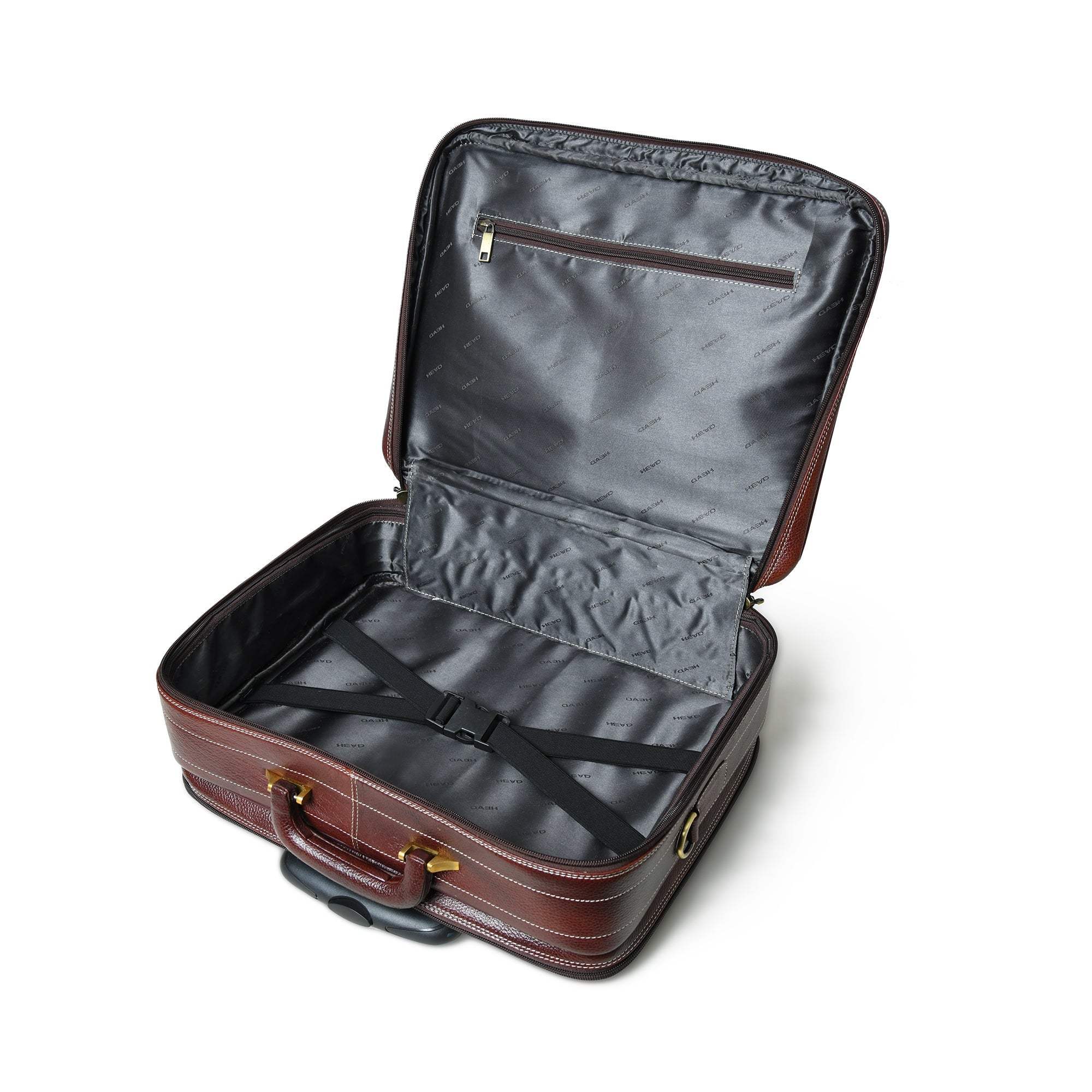 Wanderer Leather Trolly Suitcase Bag - Classy Leather Bags - Flyclothing LLC