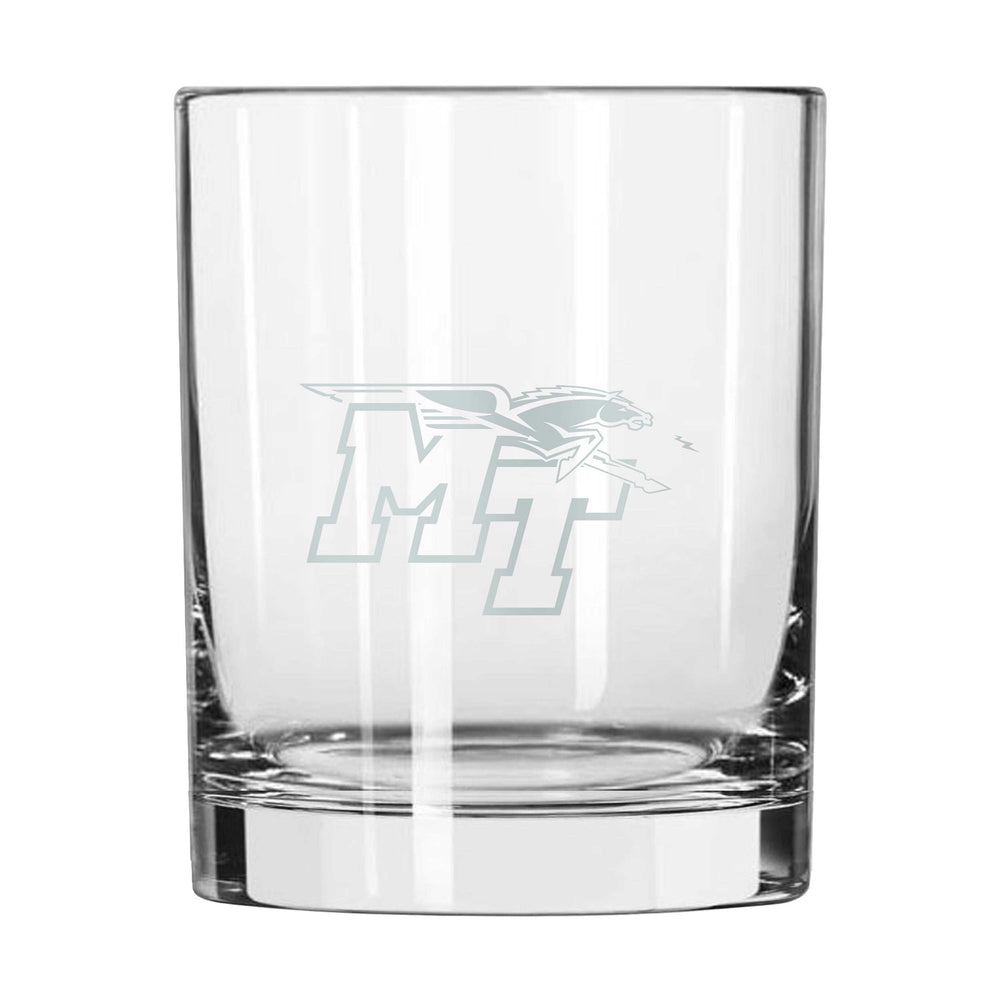 MTSU 14oz Frost Rocks Glass - Logo Brands - Flyclothing LLC