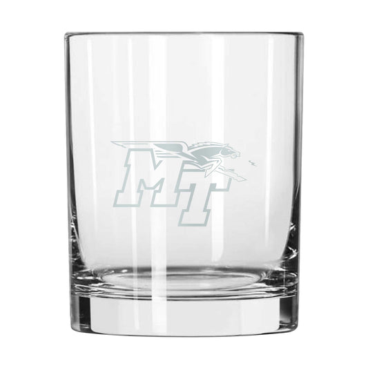 MTSU 14oz Frost Rocks Glass - Logo Brands - Flyclothing LLC