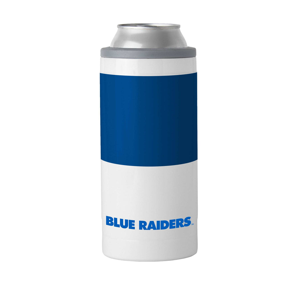 MTSU 12oz Colorblock Slim Can Coolie - Logo Brands - Flyclothing LLC