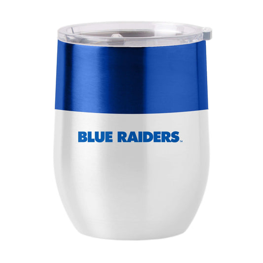 MTSU 16oz Colorblock Stainless Curved Beverage - Logo Brands - Flyclothing LLC
