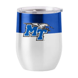 MTSU 16oz Colorblock Stainless Curved Beverage - Logo Brands - Flyclothing LLC