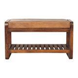 Small Buffalo Slatted Hallway Bench - Artisan Furniture - Flyclothing LLC