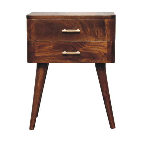 Chestnut T-Bar Nordic Nightstand - Artisan Furniture - Flyclothing LLC