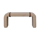 Boucle Leather Strap Bench - Artisan Furniture - Flyclothing LLC