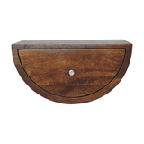 Chestnut Crescent Floating Nightstand - Artisan Furniture - Flyclothing LLC