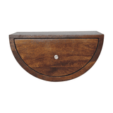 Chestnut Crescent Floating Nightstand - Artisan Furniture - Flyclothing LLC