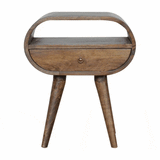 Artisan Furniture Grey Washed Circular nightstand - Artisan Furniture - Flyclothing LLC