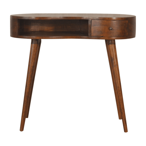 Chestnut Rounded Writing Desk - Artisan Furniture - Flyclothing LLC