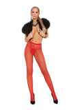 Elegant Memories Red Fishnet Pantyhose 1733