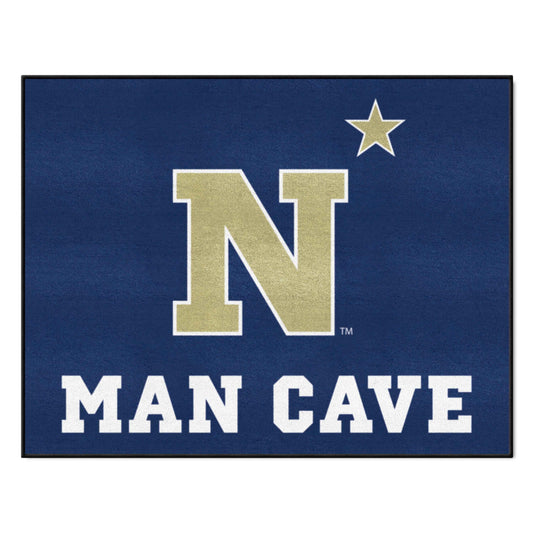 Naval Academy Man Cave All-Star Rug - 34 in. x 42.5 in. - Naval Academy
