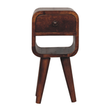 Extra Mini Chestnut Curve Lower Bedside - Artisan Furniture - Flyclothing LLC