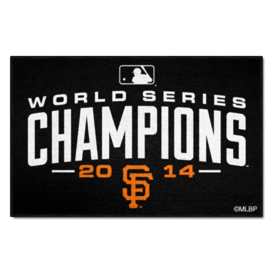 San Francisco Giants 2014 MLB World Series Champions Starter Mat Accent Rug - 19in. x 30in. - San Francisco Giants