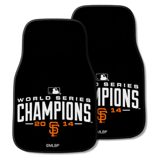 San Francisco Giants 2014 MLB World Series Champions Front Carpet Car Mat Set - 2 Pieces - San Francisco Giants
