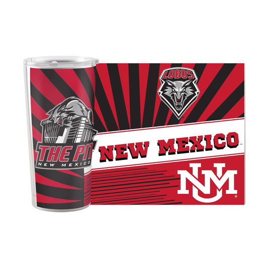 New Mexico 20oz Mascot Stainless Tumbler - Logo Brands - Flyclothing LLC