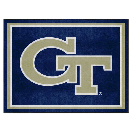 Georgia Tech Yellow Jackets 8ft. x 10 ft. Plush Area Rug, GT - Georgia Tech