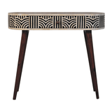 Honey Caramel Edessa Bone Inlay Console Table - Artisan Furniture - Flyclothing LLC