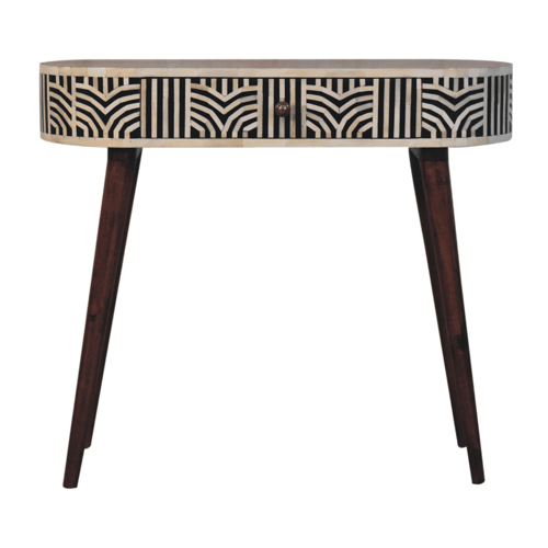 Honey Caramel Edessa Bone Inlay Console Table - Artisan Furniture - Flyclothing LLC