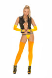 Elegant Memories Neon Orange Fishnet Thigh Hi 1744