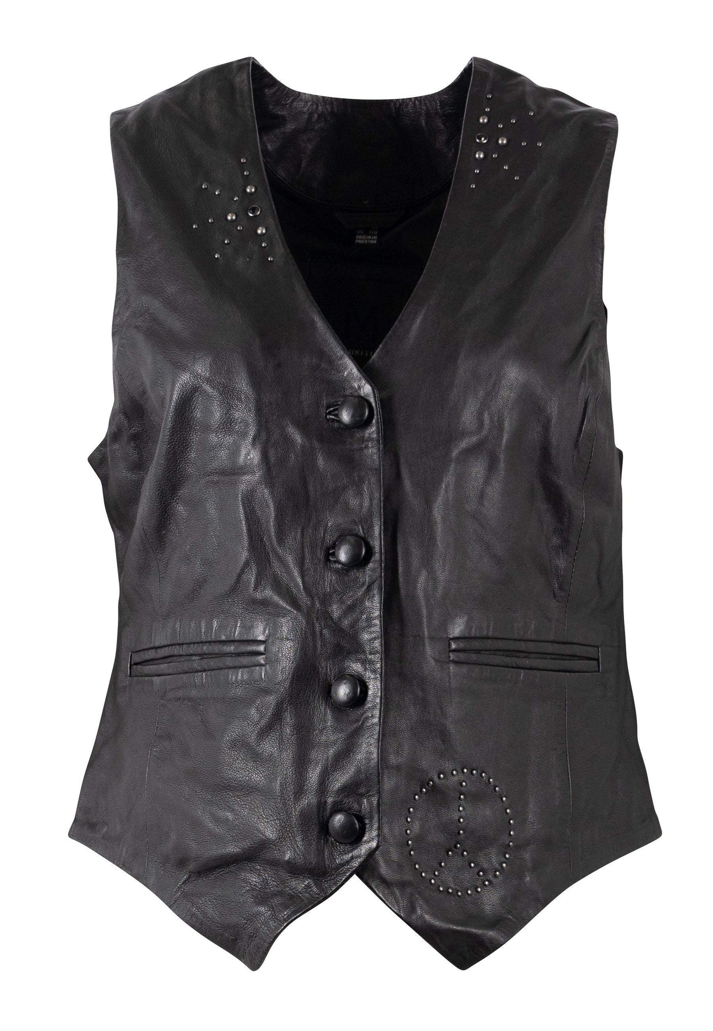 Harmony RF Leather Vest - mauritiusleather - Flyclothing LLC