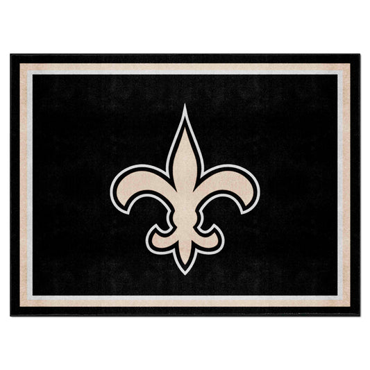 New Orleans Saints 8ft. x 10 ft. Plush Area Rug - New Orleans Saints