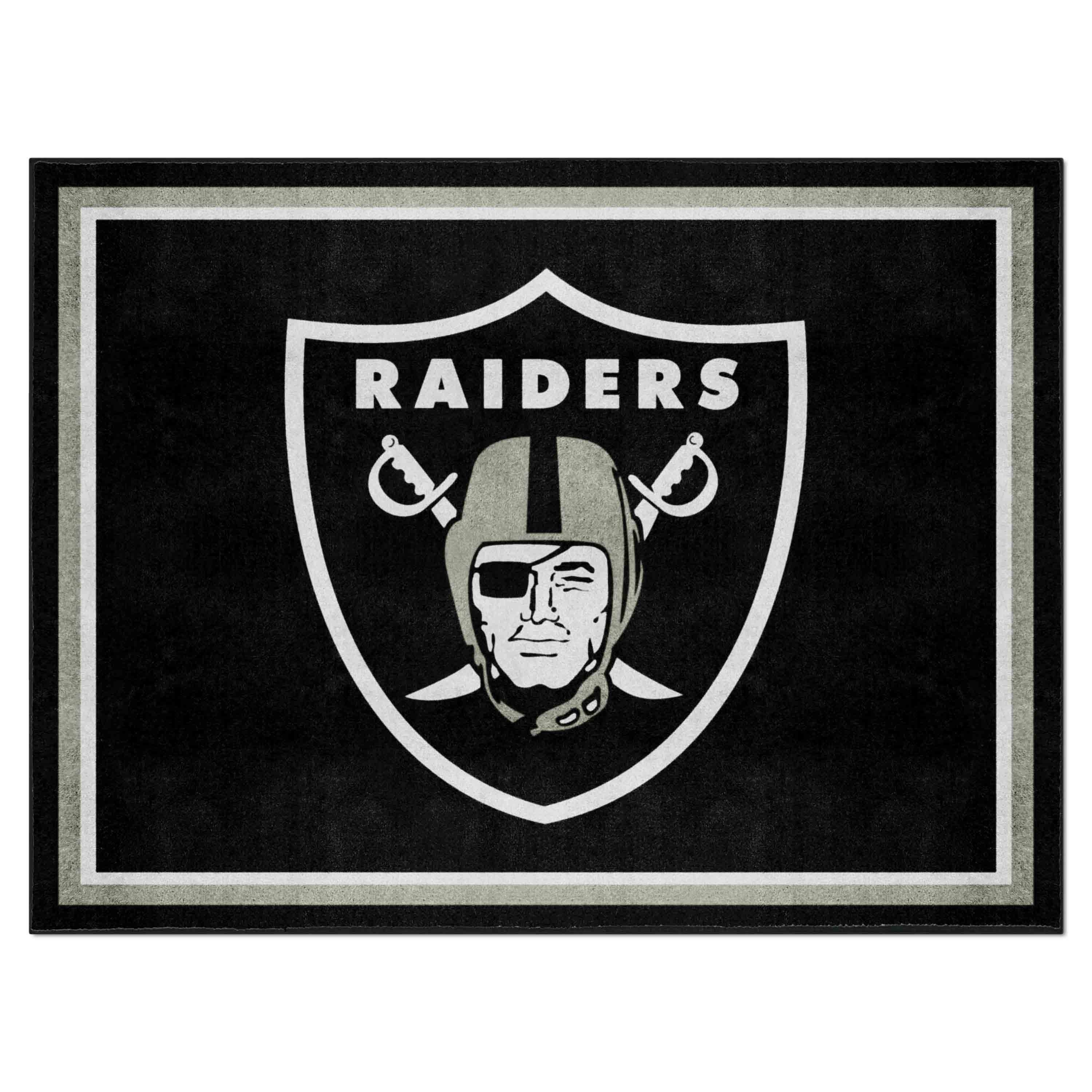 Las Vegas Raiders 8ft. x 10 ft. Plush Area Rug - Las Vegas Raiders