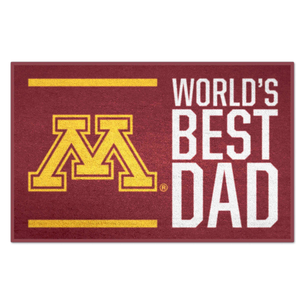 University of Minnesota Starter Mat - World's Best Dad - Logo Brands - Flyclothing LLC