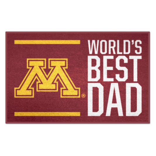 University of Minnesota Starter Mat - World's Best Dad - Logo Brands - Flyclothing LLC