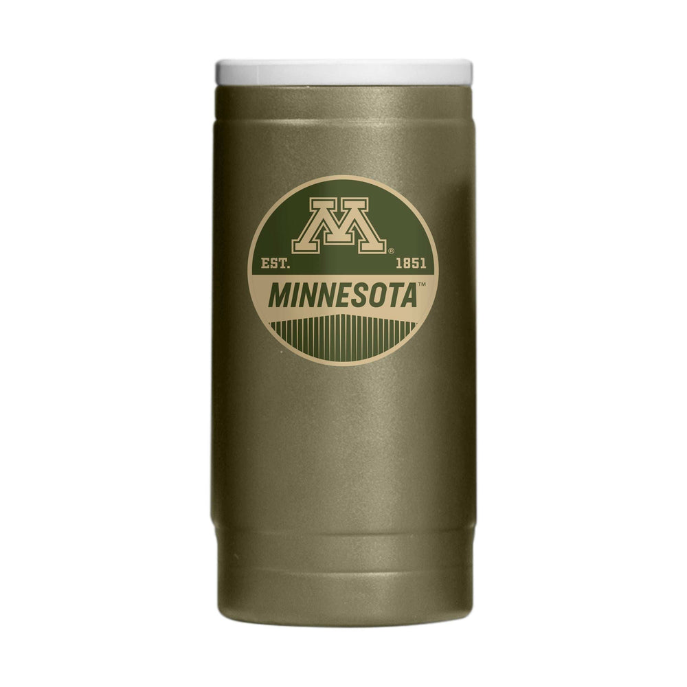 Minnesota Badge Powder Coat Slim Can Coolie - Logo Brands - Flyclothing LLC