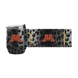 Minnesota Leopard 16oz Black Powdercoat Curved Beverage - Logo Brands - Flyclothing LLC