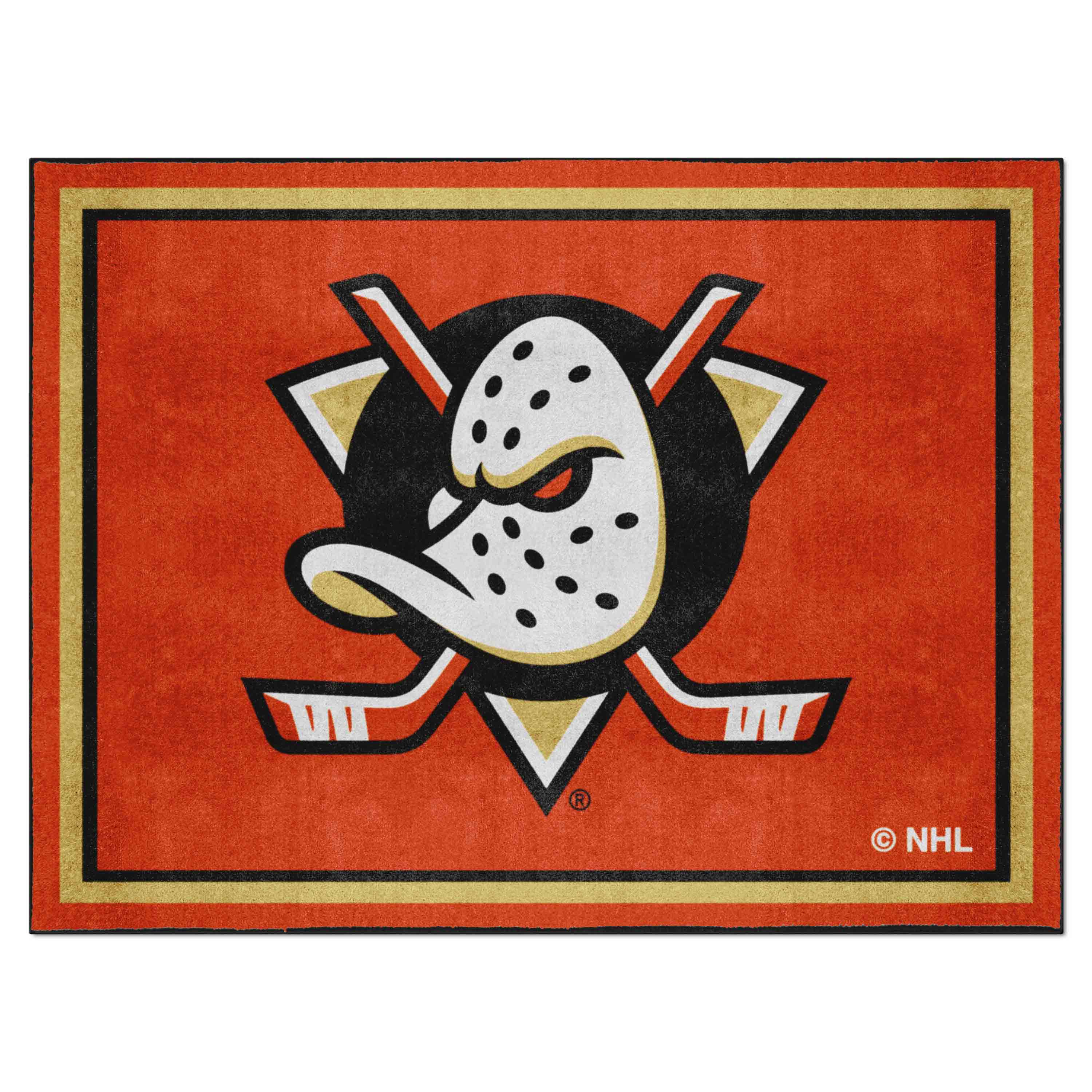 Anaheim Ducks 8ft. x 10 ft. Plush Area Rug - Anaheim Ducks