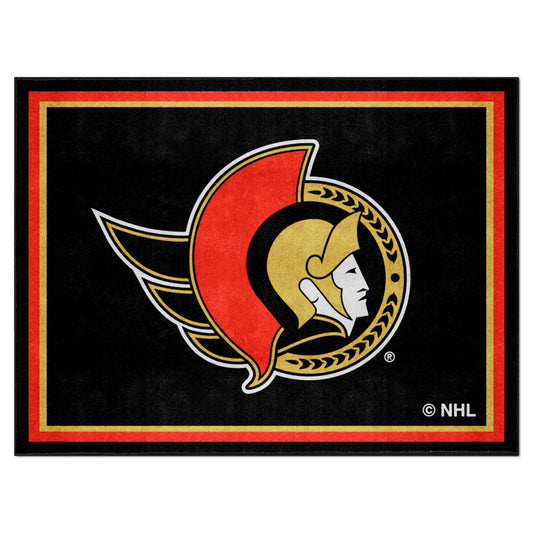Ottawa Senators 8ft. x 10 ft. Plush Area Rug - Ottawa Senators