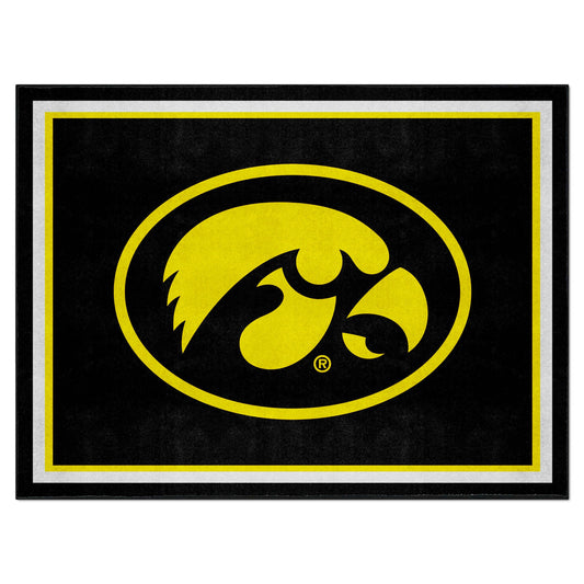 Iowa Hawkeyes 8ft. x 10 ft. Plush Area Rug - Iowa