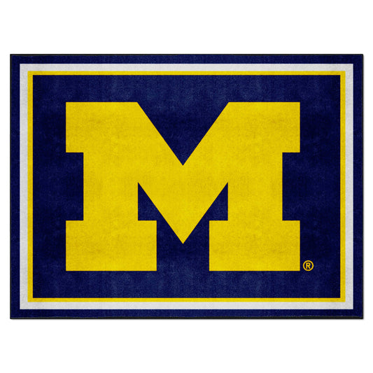 Michigan Wolverines 8ft. x 10 ft. Plush Area Rug - Michigan