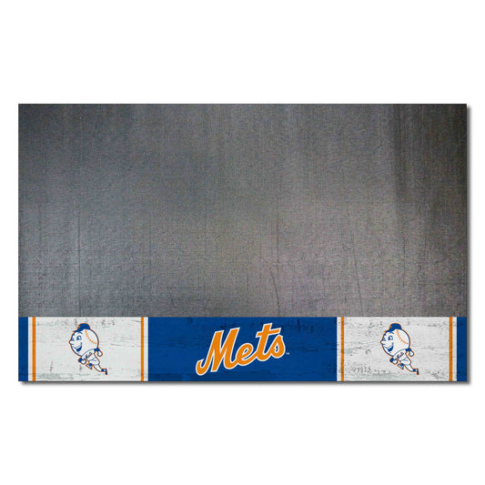 New York Mets Vinyl Grill Mat - 26in. x 42in.2014 - New York Mets