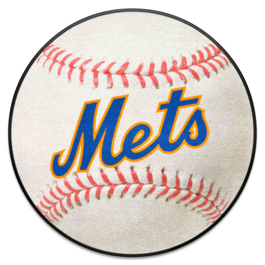 New York Mets Baseball Rug - 27in. Diameter2014 - New York Mets