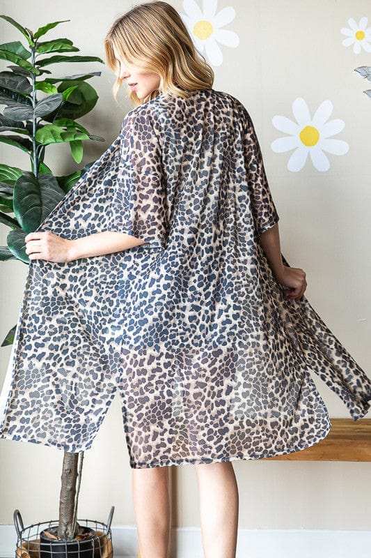 Heimish Full Size Leopard Open Front Cardigan Plus Size - Trendsi - Flyclothing LLC