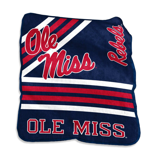 Mississippi (Ole Miss) Raschel Throw - Logo Brands - Flyclothing LLC