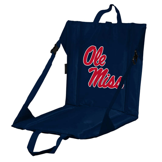 Ole Miss Stacked Navy Stadium Seat - Logo Brands - Flyclothing LLC