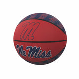 Ole Miss Repeating Logo Mini-Size Rubber Basketball - Logo Brands - Flyclothing LLC