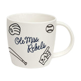 Ole Miss 18oz Baseball Playmaker Mug - Logo Brands - Flyclothing LLC